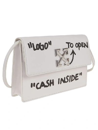 Shop Off-white Jitney 1.0 Cash Inside In Off White Black