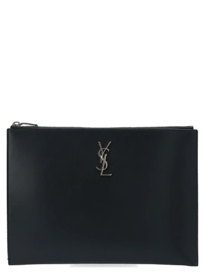 Shop Saint Laurent 'monogramme' Bag In Grey