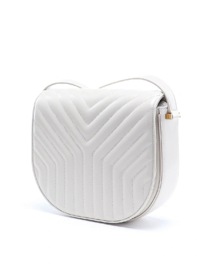 Shop Saint Laurent Joan Bag In Cream Soft