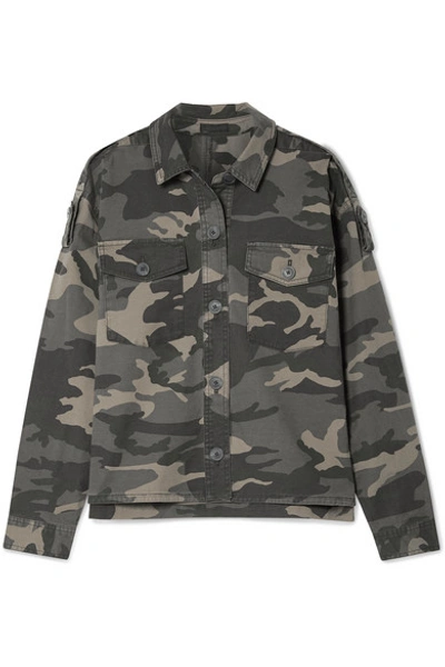 Shop Atm Anthony Thomas Melillo Camouflage-print Stretch-cotton Twill Jacket In Army Green
