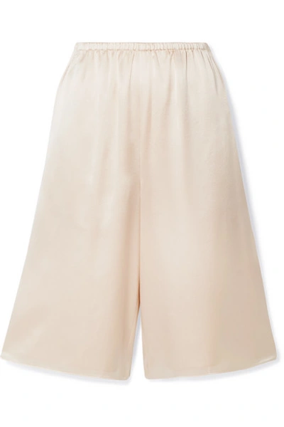 Shop Vince Silk-satin Shorts In Blush