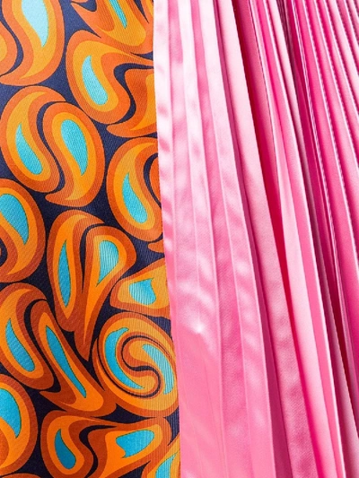 Shop Marni Asymmetric Multi Print Skirt In Multicolor