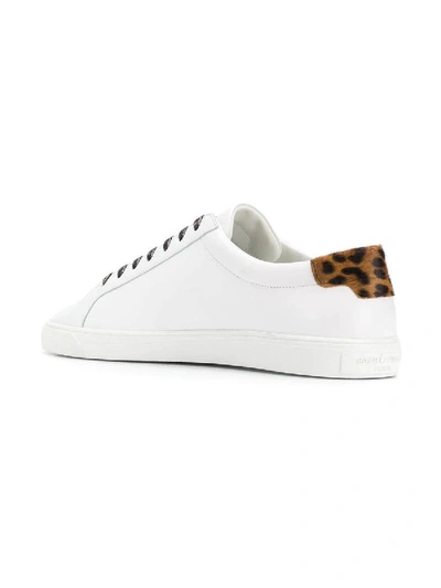 Shop Saint Laurent Andy Animal Print Detail Sneakers