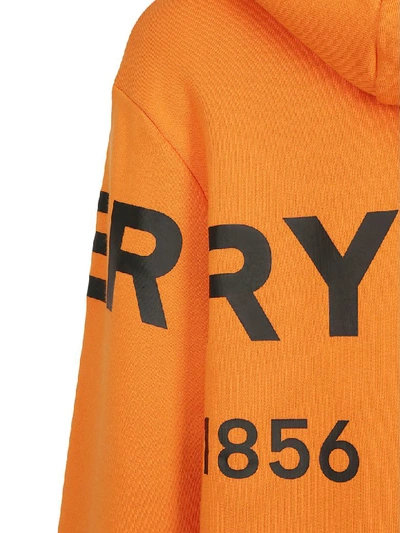 Shop Burberry Poulter Hoodie In Bright Orange