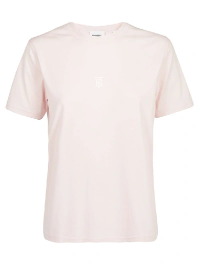 Shop Burberry Dovey T-shirt In Alabaster Pink