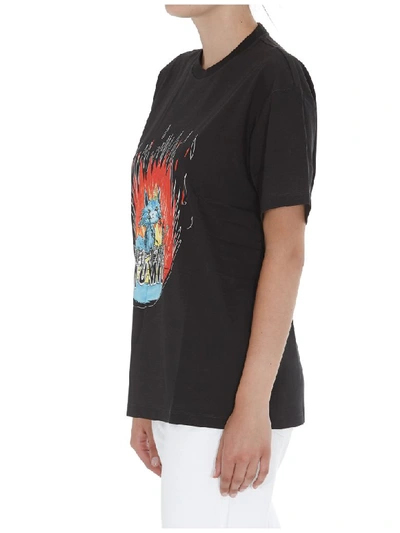 Shop Miu Miu T-shirt In Black