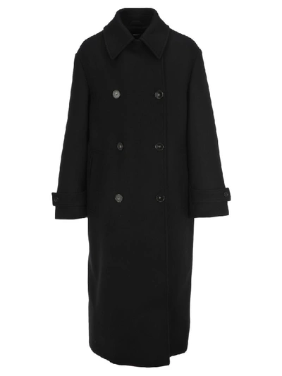 Shop Stella Mccartney Double-breasted Coat In Black