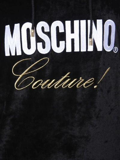 Shop Moschino Sweat Dress In Nero