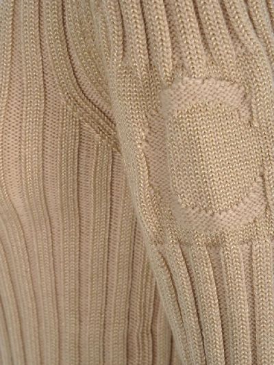 Shop Chloé Chloe High Neck Knit Sweater In Light Camel