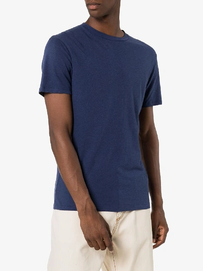 Shop Frescobol Carioca Mazola Short Sleeve T-shirt In Blue
