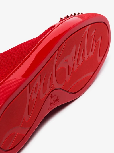 Shop Christian Louboutin Cl Spike Seavaste Snkr Red