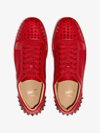 Shop Christian Louboutin Cl Spike Seavaste Snkr Red