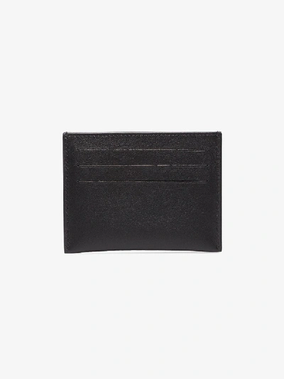 Shop Givenchy Black Address Print Leather Card Holder