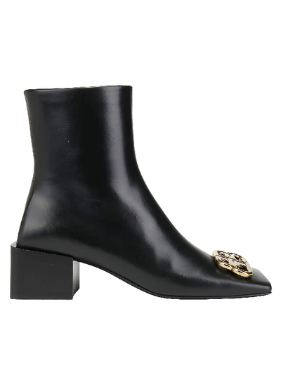 Shop Balenciaga Bb Bootie In Black/gold