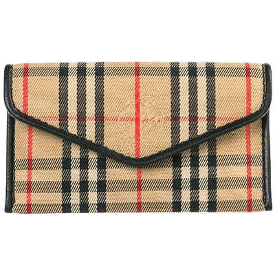 Shop Burberry Envelope Credit Card Holder In Beige