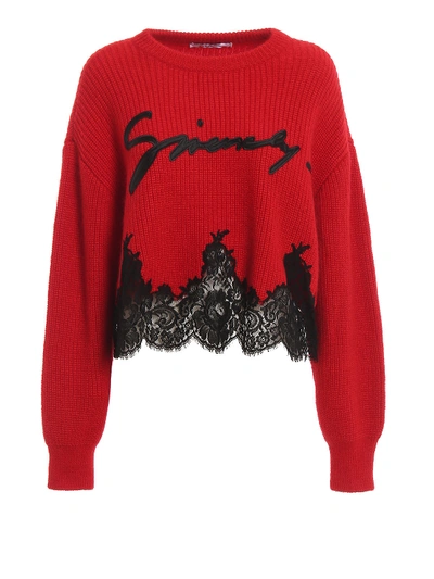 Shop Givenchy Sweater In Pop Red