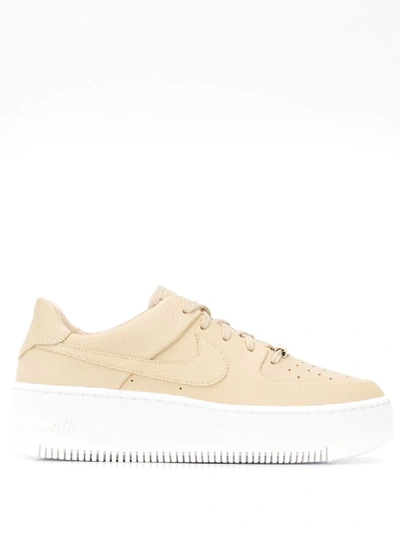 Shop Nike Air Force 1 Sneakers - Neutrals