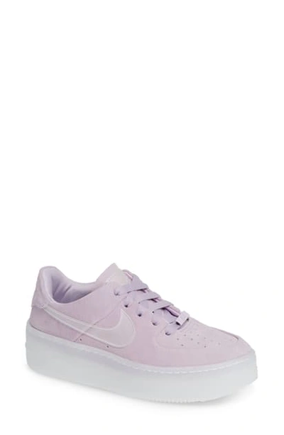 Shop Nike Air Force 1 Sage Low Platform Sneaker In Violet Mist/ Violet Mist