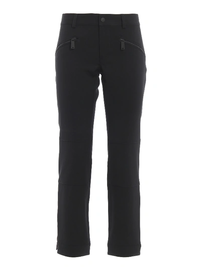 Shop Dsquared2 Biker Wool Blend Trousers In Black