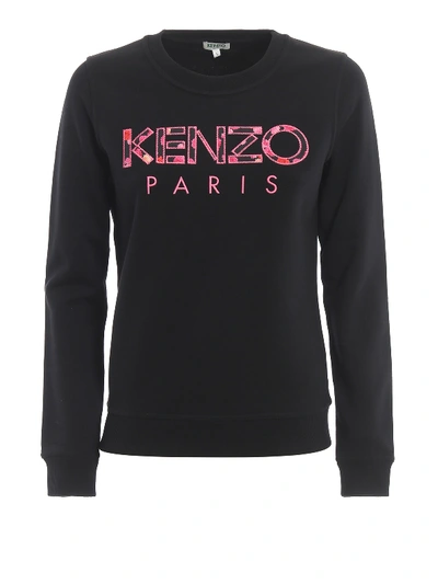 Shop Kenzo Paris Slim Sweatshirt In Black