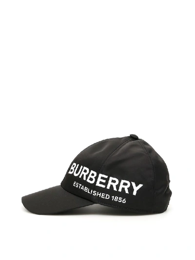 Shop Burberry Horseferry Baseball Cap In Black (black)