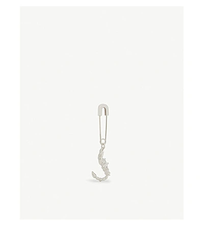 Shop Ambush Scorpion Safety Pin Silver Earring