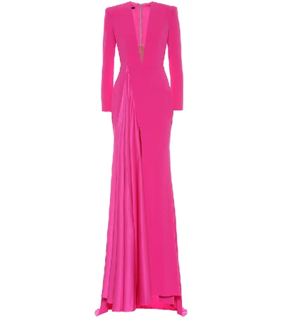 Shop Alex Perry Lindy Crêpe Dress In Pink