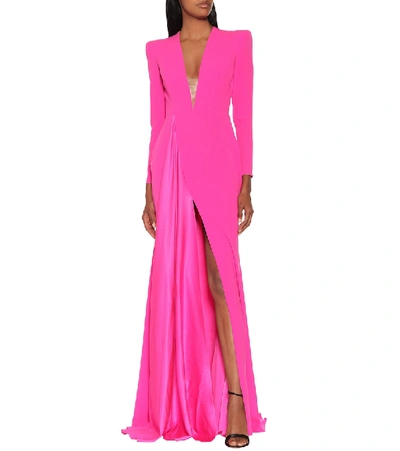 Shop Alex Perry Lindy Crêpe Dress In Pink