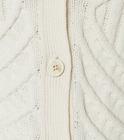 Shop Alexander Mcqueen Wool And Cashmere Cardigan In White