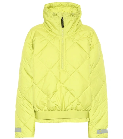 Shop Adidas By Stella Mccartney Quilted Jacket In Green