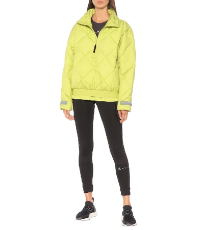 Shop Adidas By Stella Mccartney Quilted Jacket In Green