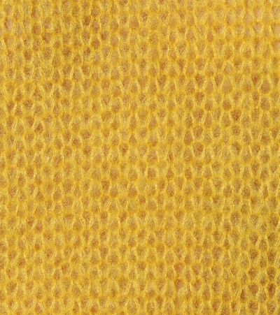 Shop Prada Mohair-blend Sweater In Yellow