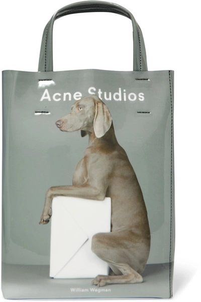 Acne Studios Baker Small Printed Pvc Tote In Grey Multi ModeSens