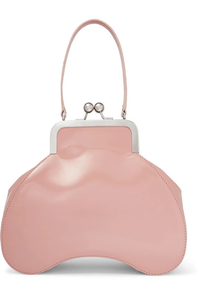 Shop Simone Rocha Baby Bean Leather Tote In Pink