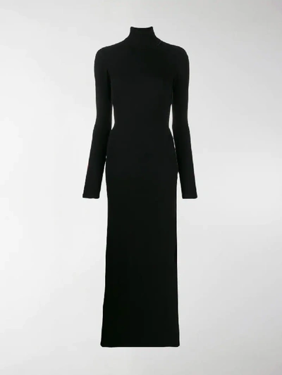 Shop Marcelo Burlon County Of Milan Roll Neck Jumper Dress In Black
