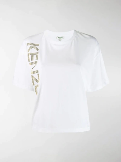 Shop Kenzo Logo Print T-shirt In White