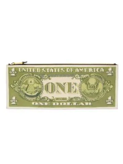 Shop Moschino Dollar Clutch In Multi