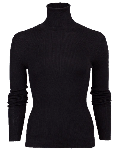 Shop Dolce & Gabbana Ribbed Turtleneck In Black