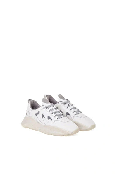 Shop Roberto Cavalli Mesh Panelled V1per Sneakers In White