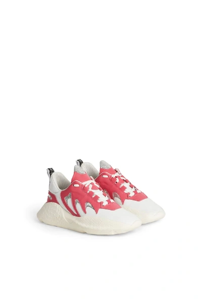 Shop Roberto Cavalli Pink Panelled V1per Sneakers In T0158