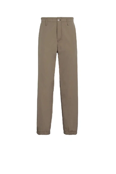 Shop Roberto Cavalli Khaki Zip Lounge Chino Trousers In Brown