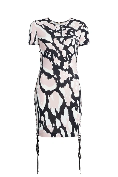 Shop Roberto Cavalli Macro Lynx Print Dress In White