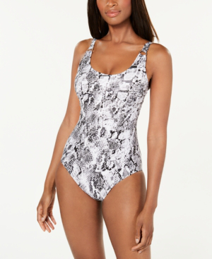 macy's one piece women's swimwear