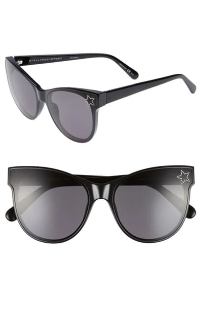Shop Stella Mccartney 61mm Cat Eye Sunglasses - Black