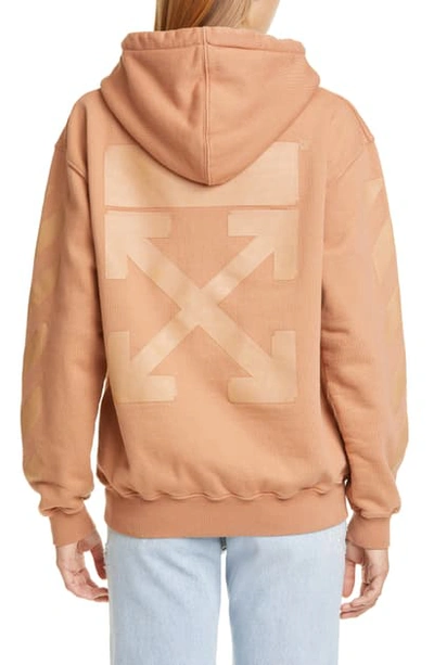 Shop Off-white Diagonal Hoodie In Nude