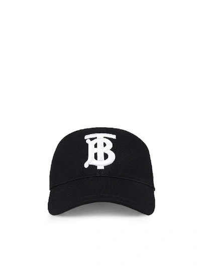 Shop Burberry Baseball Cap In Black
