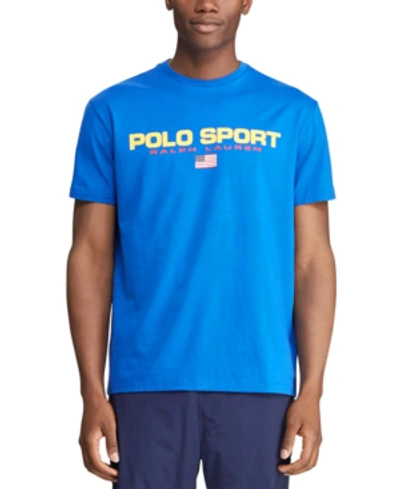 Shop Polo Ralph Lauren Men's Polo Sport T-shirt In Sapphire Star