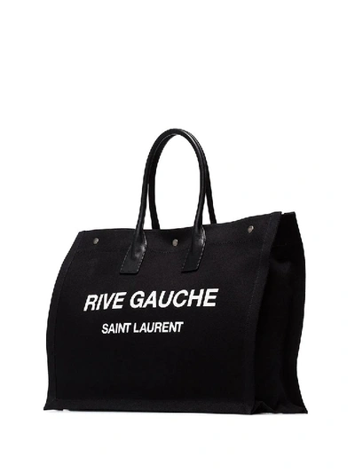 Shop Saint Laurent Rive Gauche Logo Tote