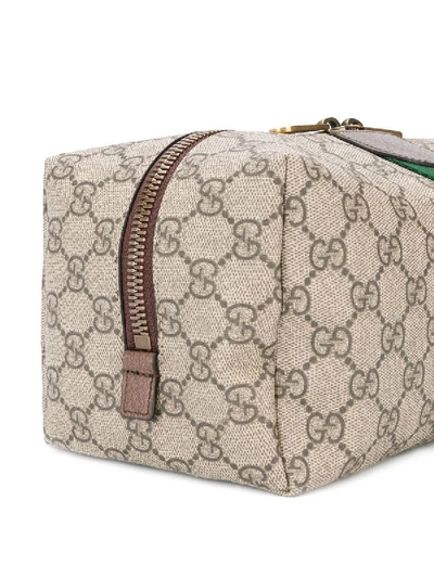 Shop Gucci Ophidia Monogram Gg Toiletry Case In Neutral