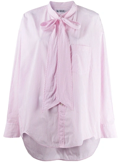 Shop Balenciaga Shirt In Rose/white